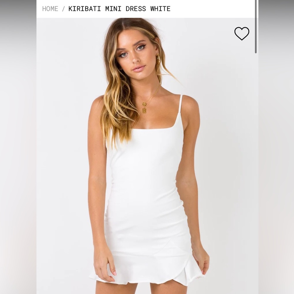 Kiribati Mini Dress White (New with tags )